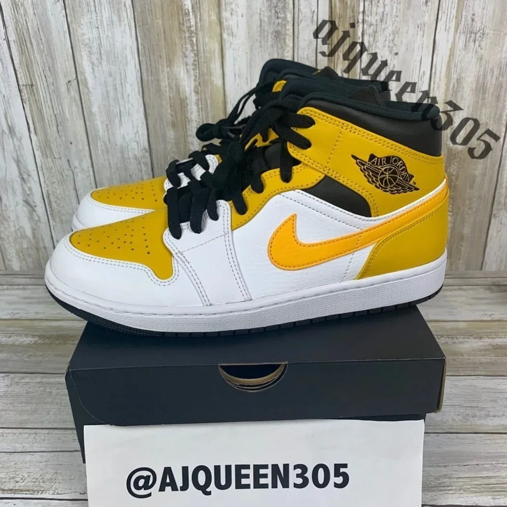 Air Jordan 1 Mid University Gold - Picture 7 of 7
